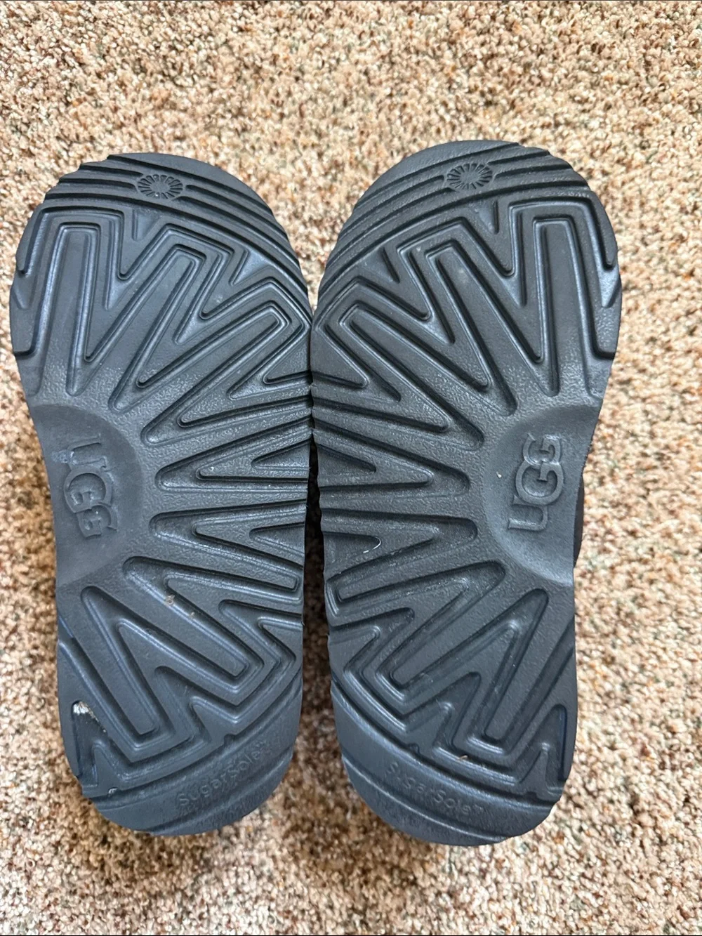 UGG Black Quilted Cozy Slip-Ons